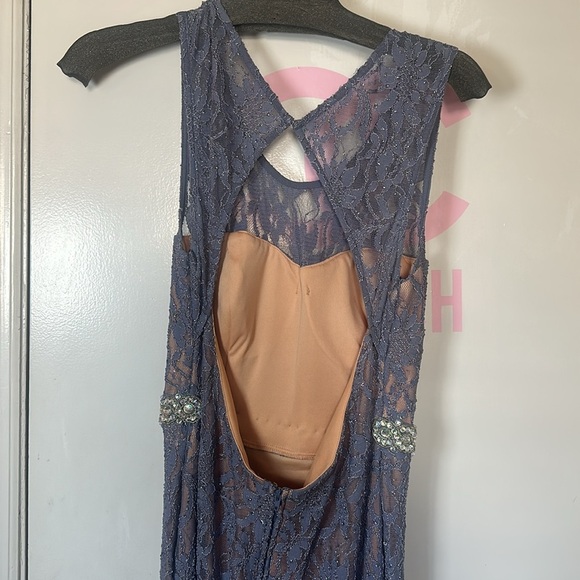 City studio blue sparkling lace gown/dress - Picture 7 of 15